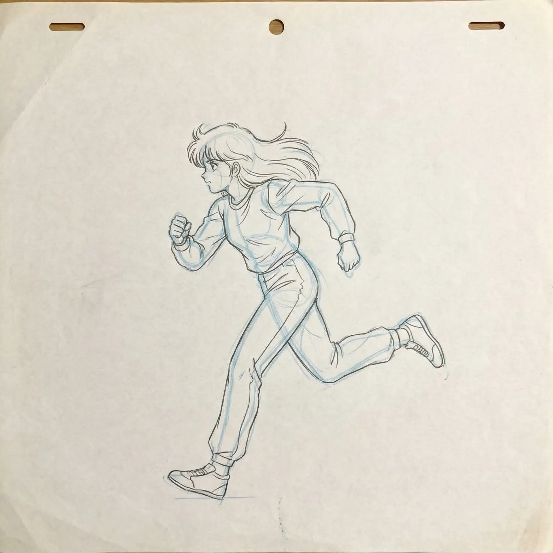 赛博幻想2077 角色A 奔跑动态原画