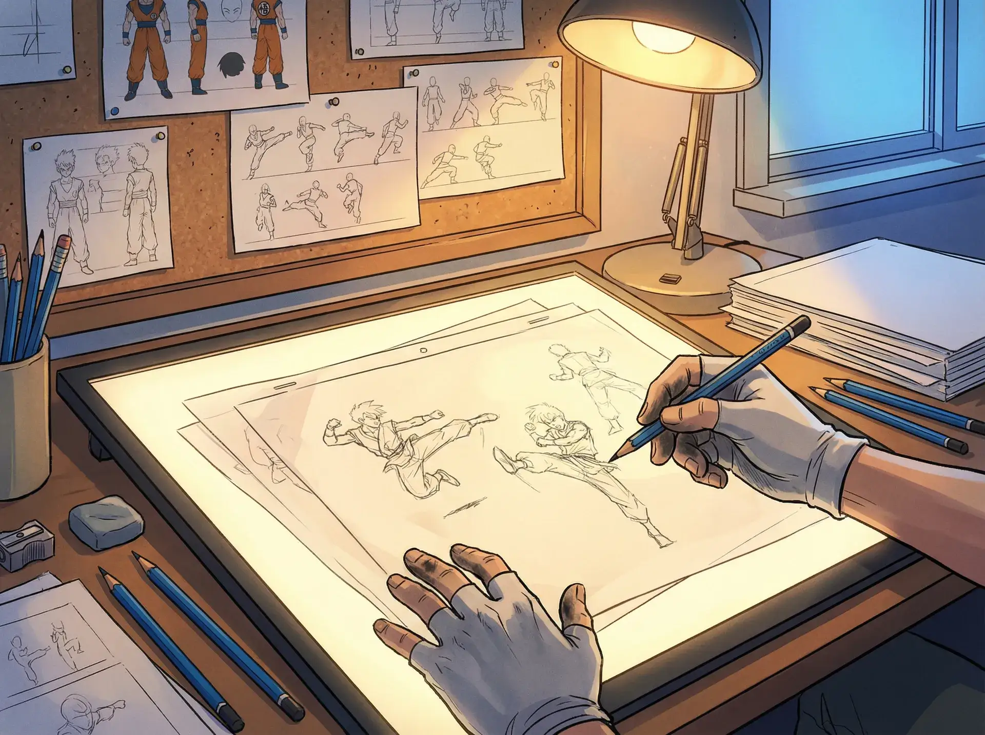 动画打斗场面绘制技术解析 - 里番 作画分析